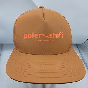 Poler Stuff Adults Brown Sample Hat Cap Camping Outdoors Casual Lightweight